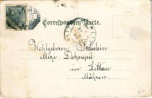 1901 Gruss aus der Bukowina. Huzulen in Sergie / Hucul népviselet Bukovinából / Hutsul folklore from...