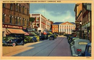 Cambridge (Massachusetts), Brattle Street, Looking Toward Harvard University, automobiles