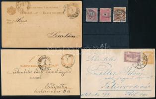 1889 15kr az értékszám gépszínátnyomatával