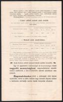 1895 Körrendelet a nemzeti lobogó és az ország címere használatáról, zászló árjegyzékkel, 4p, hajtás...