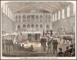 Frecskay László (1844-1916): A pesti tornaegylet dísztornázása a nemzeti lovardában (1867. február 2...