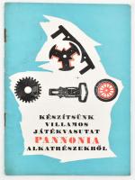 cca 1960 Készítsünk villamos játékvasutat Pannonia alkatrészekből. Bp., Kossuth-ny., 32 p. Kiadói tűzött papírkötés.