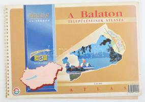 1995 A Balaton településeinek atlasza, 44 térképpel, 24×34 cm