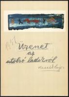 Kassák Lajos: Az idő múlásában. Bp., 1971, Képzőművészeti Alap. Fakszimile kiadás. Színes illusztrác...
