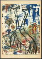 Kassák Lajos: Az idő múlásában. Bp., 1971, Képzőművészeti Alap. Fakszimile kiadás. Színes illusztrác...