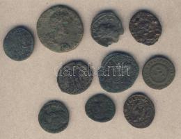 Római Császárság 10db kisbronz T:vegyes
