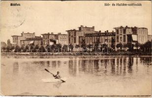 1921 Siófok, Sió és Hullám szálloda. Vasúti levelezőlapárusítás 3943.