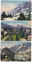 Tátra, Vysoké Tatry; - 5 db régi képeslap / 5 pre-1945 postcards