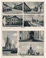 Topolya, Bácstopolya, Backa Topola;- 4 db régi képeslap / 4 pre-1945 postcards