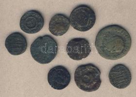 Római Császárság 10db kisbronz T:vegyes