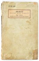 Ararát. Magyar zsidó évkönyv. Bp., 1942, Orsz. Izr. Leányárvaház. Kiadói kartonált kötés, viseltes állapotban.