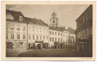 Vilnius, Wilno; Ul. Wielka, Menke, J. Laghi / street and shops (EK)