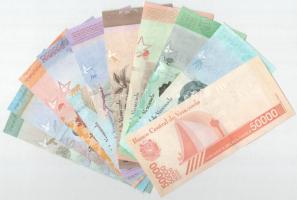 Venezuela 2012-2019. 2B-50.000B (10xklf) T:UNC
Venezuela 2012-2019. 2 Bolívares - 50.000 Bolívares ...