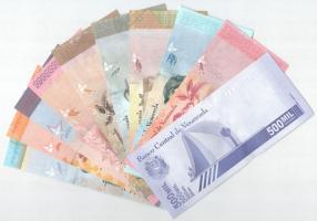 Venezuela 2007-2020. 2B-500.000B (10xklf) T:UNC
Venezuela 2007-2020. 2 Bolívares - 500.000 Bolívare...