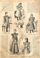 1898 Magyar Bazár XXXIII., nem teljes, hiányos évfolyama. Félvászon-kötésben, rossz, széteső, megvis...