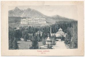 Tátralomnic, Tatranská Lomnica (Magas-Tátra, Vysoké Tatry); Palota szálloda / Hotel Palace (non PC) (füzetből / from booklet)
