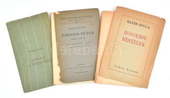 3 db - Simon István: Himnusz az értelemhez; Illei János: Tornyos Péter; Illyés Gyula: Hősökről beszélek. Kiadói papírkötés, viseltes állapotban.