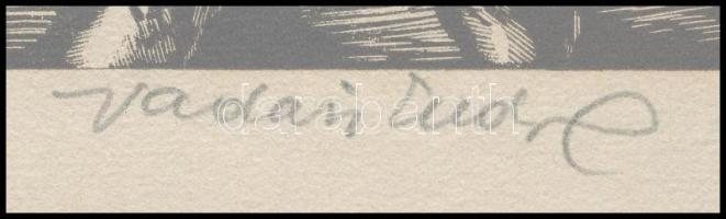 Vadász Endre (1901-1944): Szent család (Daumier után), fametszet, papír, jelzett, számozott (92/100)...