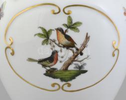 Herendi Rothschild mintás porcelán váza, kézzel festett, jelzett, hibátlan, m: 36,5 cm