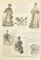 1894 Magyar Bazár XXIX. évfolyama. Félvászon-kötésben, kopott borítóval, hiányos: két szám hiányos é...