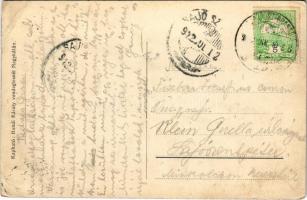 1912 Nagykáta, Községháza. Bundi Károly vendéglős kiadása (EK)