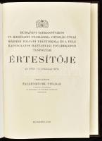 1933 Bp., Budapest Székesfőváros IV. kerületi Prohászka Ottokár utcai községi polgári leányiskola és...