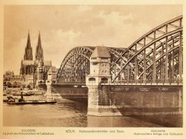cca 1900-1910 Köln am Rhein, album 15 db fekete-fehér képpel, papírkötésben, 24x17,5 cm