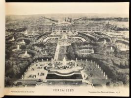 cca 1900-1910 Versailles et les Trianons, 2 db képes album, 30,5x21 cm és 20x11,5 cm méretben