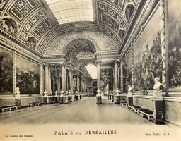 cca 1900-1910 Versailles et les Trianons, 2 db képes album, 30,5x21 cm és 20x11,5 cm méretben