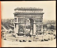 cca 1910 Paris / Párizs, nagyméretű album 24 db fekete-fehér képpel, kissé sérült borítóval, 29,5x23...