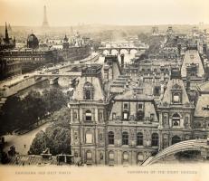 cca 1910 Paris / Párizs, nagyméretű album 24 db fekete-fehér képpel, kissé sérült borítóval, 29,5x23...