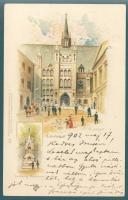 London, Guildhall, Drinking Fountain, Raphael Tuck & Sons 'View' No. 14. litho