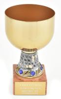 100 éves MTK jubileumára kupa, jó állapotban, m: 18,5 cm