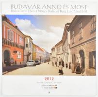2012 Budavár anno és most, fekete-fehér és színes fotókkal illusztrált fali naptár, 22x22 cm