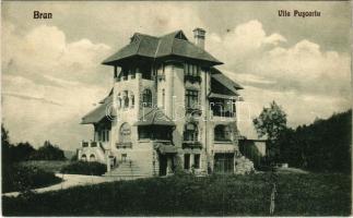 1928 Törcsvár, Törzburg, Bran-Poarta, Bran; Vila Puscariu / villa (ragasztónyom / glue marks)