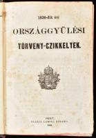 A magyar törvények gyűjteménye. 1836, 1840, 1844, 1847-48. Törvénykezési szabályok 1861. Pest, Lampe...