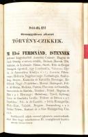 A magyar törvények gyűjteménye. 1836, 1840, 1844, 1847-48. Törvénykezési szabályok 1861. Pest, Lampe...