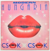 Modern hungária Csók x csók LP 1987 Borítón a ragasztás elengedett de egylbként jó állapotban