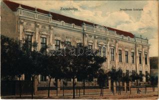 1916 Zsombolya, Hatzfeld, Jimbolia; Jesuleum Intézet, zárda iskola. Kohl János kiadása / boarding school (r)