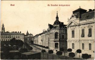 1908 Arad, Erzsébet királyné körút. Kerpel Izsó kiadása / street view (fl)