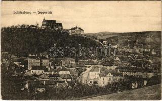 Segesvár, Schässburg, Sighisoara; látkép. W. Nagy kiadása / general view (EB)