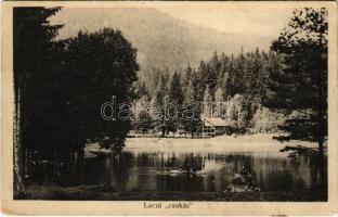 1924 Tusnádfürdő, Baile Tusnad; Csukás tó / lacul Ciucas / lake, spa. Atelier Adler (EK)