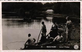 1940 Nagybánya, Baia Mare; Lacul Pintea / Bódi-tó / lake + "1940 Nagybánya visszatért" So. Stpl.