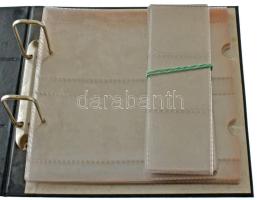 Magyarország forint emlékpénzei I. - gyűrűs éremtartó album 18db teljes és 2db hiányos berakólappal,...