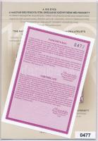 2022 100 éves a MABÉOSZ bélyegszett (példányszám 1.100) tartalmazza a blokk normál változatát fekete...