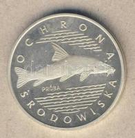 Lengyelország 1977. 100Zl Ag "Hal" próba T:PP Tanúsítvánnyal!