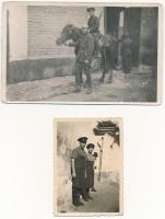 6 db RÉGI román katonai fotó vegyes minőségben / 6 pre-1945 Romanian military photos in mixed qualit...