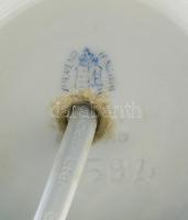 Herendi zöld Apponyi mintás lámpa, szép állapotú búrával. Kézzel festett, jelzett, hibátlan. 40 cm