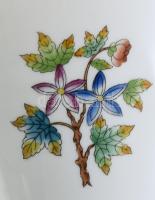 Herendi Viktória mintás lámpa, új állapotú búrával. Kézzel festett, jelzett, hibátlan. 40 cm