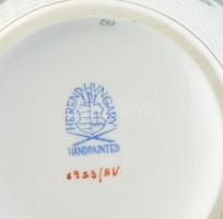 Herendi zöld Apponyi mintás váza. Kézzel festett, jelzett, hibátlan. 25 cm